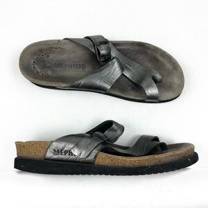 Mephisto Helen Classic Grey Sandals 38 US 8